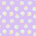 Rainbow Pastel Easter Egg Seamless Pattern Background Royalty Free Stock Photo