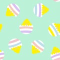 Rainbow Pastel Easter Egg Seamless Pattern Background Royalty Free Stock Photo