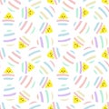 Rainbow Pastel Easter Egg Seamless Pattern Background Royalty Free Stock Photo