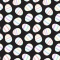 Rainbow Pastel Easter Egg Seamless Pattern Background Royalty Free Stock Photo