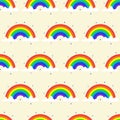 Rainbow pattern colorful style for kids holidays Royalty Free Stock Photo