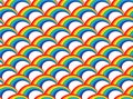 Rainbow pattern seamless. Colorful background vector texture design. Abstract cartoon stripes wallpaper Royalty Free Stock Photo