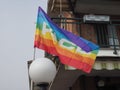 Rainbow peace flag