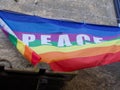 Rainbow peace flag