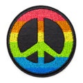 Rainbow Peace Patch Royalty Free Stock Photo