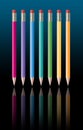Rainbow-pencils Royalty Free Stock Photo
