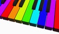 Rainbow piano