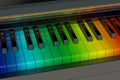 The rainbow piano