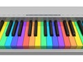 Rainbow piano keyboard Royalty Free Stock Photo