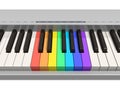 Rainbow piano keyboard Royalty Free Stock Photo