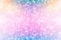 Rainbow Pink Glitter Birthday Unicorn Pony Mermaid Party Background Retro Dance Music Invite Pattern