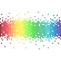 Rainbow pixel background