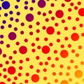 Rainbow Polka Dots Royalty Free Stock Photo