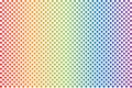 Rainbow polka dots background - Vector illustration Royalty Free Stock Photo