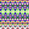 Rainbow Posey Pattern Royalty Free Stock Photo