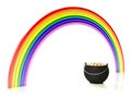 Rainbow and pot of gold