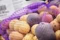 Rainbow potato stock photo