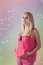 Rainbow pregnancy Royalty Free Stock Photo