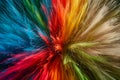 Rainbow Pride Explosion. Vibrant colors celebrate diversity and inclusion. Royalty Free Stock Photo