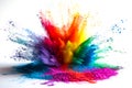 Rainbow Pride Explosion. Vibrant colors celebrate diversity and inclusion. Royalty Free Stock Photo