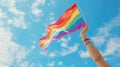 The Rainbow Pride Flag.AI generated image Royalty Free Stock Photo
