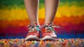 Rainbow Pride Month: Creative Magazine Portrait Photography With Female Legs