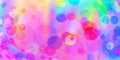 Rainbow Princess Background with Bokeh. Fantasy Unicorn Backdrop. Cute Unusual Holographic Wallpaper