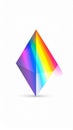 Rainbow Prism Geometric Shape Abstract 3D Design Royalty Free Stock Photo