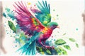 Rainbow Quetzal bird