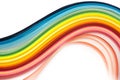 Rainbow quilling paper strips Royalty Free Stock Photo