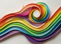 Rainbow quilling paper strips