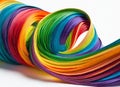 Rainbow quilling paper strips