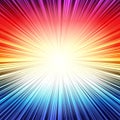 Rainbow radial stripes burst explosion background