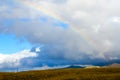 Rainbow after rain in vicinity of Zabljak, Montenegro Royalty Free Stock Photo