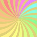 Rainbow ray swirl abstract background vector illustration graphic design Royalty Free Stock Photo