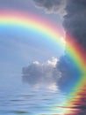 Rainbow reflection Royalty Free Stock Photo