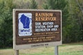 Rainbow Reservoir Sign Wisconsin Valley Royalty Free Stock Photo