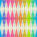 Rainbow rhombus seamless pattern