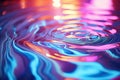 Rainbow ripples on the water, colorful background Royalty Free Stock Photo