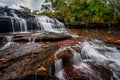 The rainbow river or five colors river is in Colombia Royalty Free Stock Photo