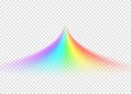 Rainbow road on light transparent background Royalty Free Stock Photo