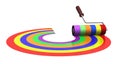 Rainbow roller Royalty Free Stock Photo