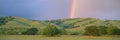 Rainbow and rolling hills i