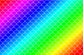 Rainbow roof tiles pattern background Royalty Free Stock Photo