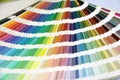 Rainbow Sample Colors Palette Catalog, Color swatches book.