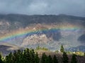 Rainbow in San Bartolome village on Gran Canaria, Canary Islands, Spain