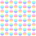 Rainbow seamless colored geometric pattern from circles Royalty Free Stock Photo