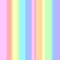 Rainbow seamless pattern of stripes of different pastel colors and different thicknesses Royalty Free Stock Photo