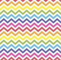 Rainbow seamless zigzag pattern, vector illustration. Chevron zigzag pattern with colorful lines. Rainbow background