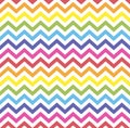 Rainbow seamless zigzag pattern, vector illustration. Chevron zigzag pattern with colorful lines. Rainbow background